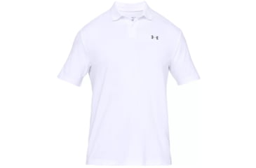 Image of Under Armour Performance Polo Textured - Mens, White, 2XL, 13420801002X