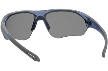 Image of Under Armour Playmaker Sunglasses with Matte Blue Frame and Baseball Tuned Blue Mirror Lens, Medium, UA0001GS PJP-W1