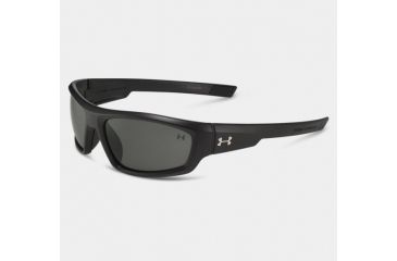 Image of Under Armour Power, Wwp, Satin Black Frame w/Black Rubber, Gray Lens, U8631026-010100
