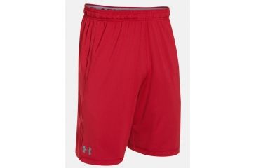 Image of Under Armour Raid Short - Men's-Red/Steel-Medium