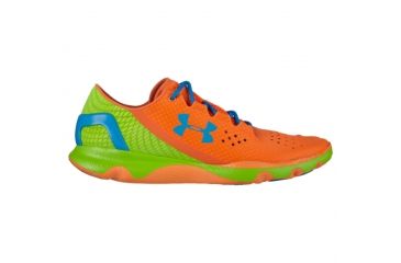 Image of Under Armour Speedform Apollo Road Running Shoe - Men's-Blaze Orange-Medium-9.5 US