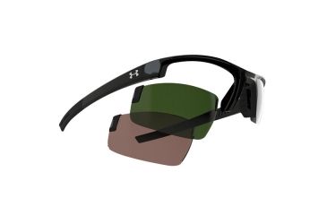 Image of Under Armour Stride S, Shiny Black Frame, Game Day Lens, U8620039-517031