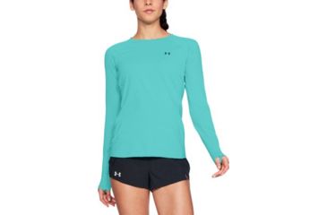 Image of Under Armour Sunblock Long Sleeve Shirt - Women's, Tropical Tide-Desert Sky/Tourmaline Teal AFS/Depre, Extra Large, 1309721-425-XL