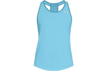 Image of Under Armour Swyft Racer Tank - Women's, Canoe Blue AFS/Deprecated/White/Reflective, Extra Small, 1318420-713-XS