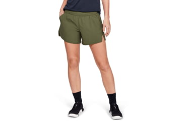 Image of Under Armour Tactical PT Short - Womens, Marine OD Green, Medium, 1343358390MD