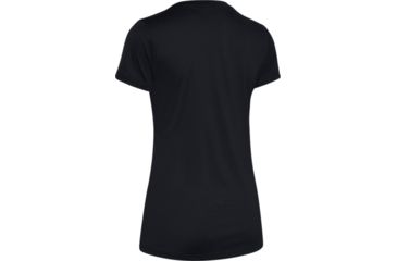 Image of Under Armour Tech Shoulder Contrast T-Shirt - Womens, 2XL, Black, 13519660012X
