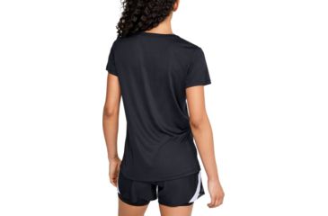 Image of Under Armour Tech Shoulder Contrast T-Shirt - Womens, 2XL, Black, 13519660012X