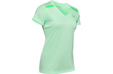 Image of Under Armour Tech Shoulder Contrast T-Shirt - Womens, 2XL, Green Haze, 13519663822X