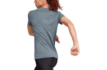 Image of Under Armour Tech Shoulder Contrast T-Shirt - Womens, Extra Small, Hushed Turquoise, 1351966396XS