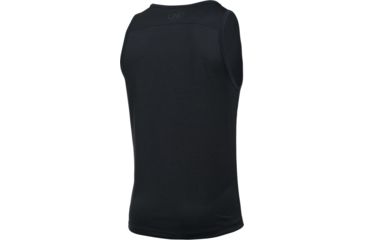 Image of Under Armour Tech Tank - Men's, Black/Steel, Medium, 1242793-007-MD