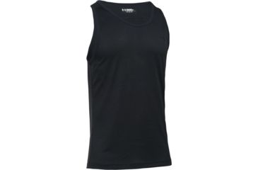 Image of Under Armour Tech Tank, Black/Steel, MD, 1242793-007-MD