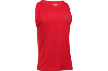 Image of Under Armour Tech Tank, Red/Graphite, XL, 1242793-603-XL