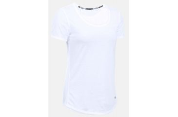 Image of Under Armour Threadborne Streaker Short Sleeve T-Shirt - Women's-White/White/Reflective-Medium