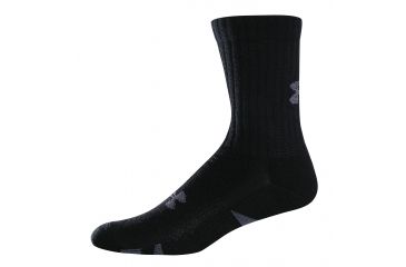 Image of Under Armour Ua 3943 Xl Blk 13 15 Ua 4 Pack Crew Black