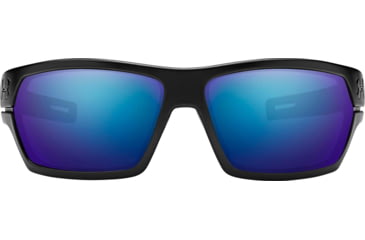 Image of Under Armour UA Battlewrap Sunglasses, Off-Shore Lens, Satin Black, One Size Fits Most, UA8650081-010167