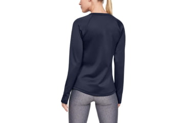 Image of Under Armour UA ColdGear Armour Long Sleeve Shirt - Womens, Midnight Navy, 2X-Large, 13445314102X