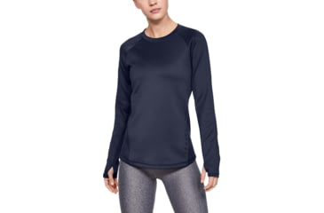 Image of Under Armour UA ColdGear Armour Long Sleeve Shirt - Womens, Midnight Navy, 2X-Large, 13445314102X