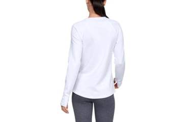 Image of Under Armour UA ColdGear Armour Long Sleeve Shirt - Womens, White, X-Large, 1344531100XL