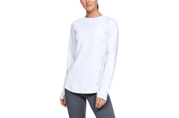 Image of Under Armour UA ColdGear Armour Long Sleeve Shirt - Womens, White, X-Large, 1344531100XL