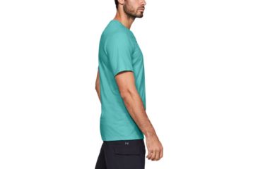 Image of Under Armour UA Fish Logo T-Shirt - Mens, Extra Large, Radial Turquoise, 1331201482XL