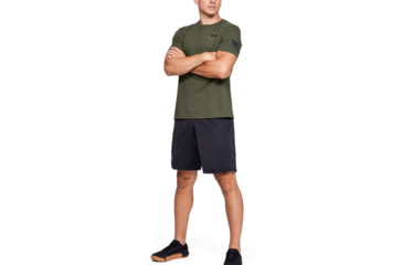 Image of Under Armour UA Freedom Banner Tactical Graphic T-Shirt - Mens, Marine OD Green, Medium, 1352147390MD