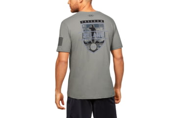 Image of Under Armour UA Freedom By Land T-Shirt - Mens, Gravity Green, 2X-Large, 13521563882X