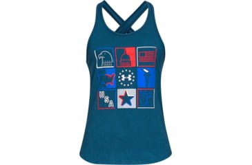 Image of Under Armour UA Freedom Collage Tank Top - Womens, Blue, Medium, 1327577437MD