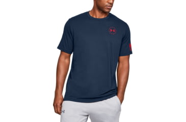 Image of Under Armour UA Freedom Flag T-Shirt - Mens, Academy/Red, 2X-Large, 13333504092X