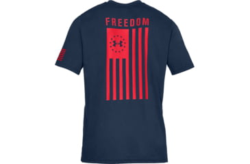 Image of Under Armour UA Freedom Flag T-Shirt - Mens, Academy/Red, 2X-Large, 13333504092X