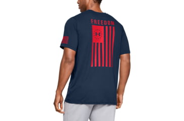 Image of Under Armour UA Freedom Flag T-Shirt - Mens, Academy/Red, 2X-Large, 13333504092X