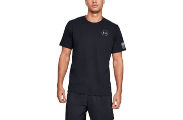 Image of Under Armour UA Freedom Flag T-Shirt - Mens, Black/Steel, 2X-Large, 13333500022X