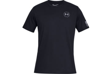 Image of Under Armour UA Freedom Flag T-Shirt - Mens, Black/Steel, 2X-Large, 13333500022X