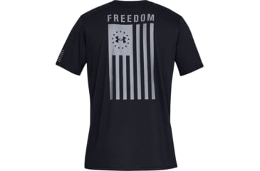 Image of Under Armour UA Freedom Flag T-Shirt - Mens, Black/Steel, 2X-Large, 13333500022X