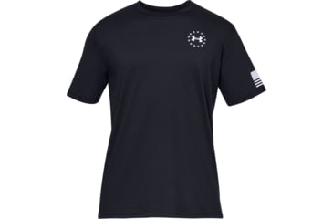 Image of Under Armour UA Freedom Flag T-Shirt - Mens, Black, Medium, 1333350001MD