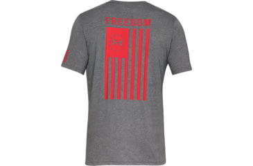 Image of Under Armour UA Freedom Flag T-Shirt - Mens, Charcoal Medium Heather, X-Large, 1333350019XL