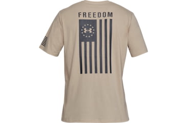 Image of Under Armour UA Freedom Flag T-Shirt - Mens, Desert Sand, Small, 1333350290SM