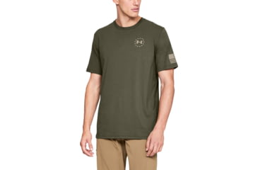Image of Under Armour UA Freedom Flag T-Shirt - Mens, Marine OD Green, X-Large, 1333350390XL