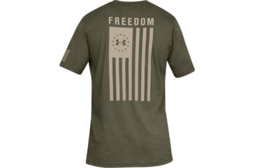 Image of Under Armour UA Freedom Flag T-Shirt - Mens, Marine OD Green, X-Large, 1333350390XL