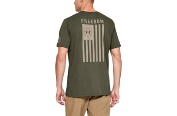 Image of Under Armour UA Freedom Flag T-Shirt - Mens, Marine OD Green, X-Large, 1333350390XL