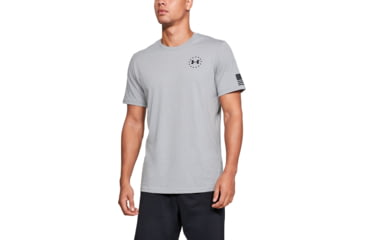 Image of Under Armour UA Freedom Flag T-Shirt - Mens, Steel Medium Heather, 3X-Large, 13333500353XL