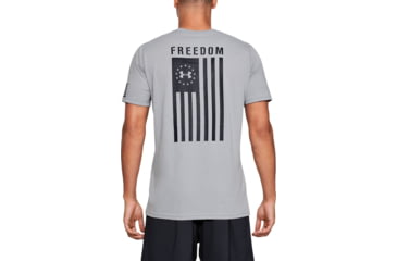 Image of Under Armour UA Freedom Flag T-Shirt - Mens, Steel Medium Heather, 3X-Large, 13333500353XL