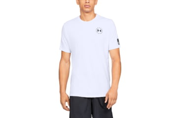 Image of Under Armour UA Freedom Flag T-Shirt - Mens, White/Black, 3X-Large, 13333501003XL