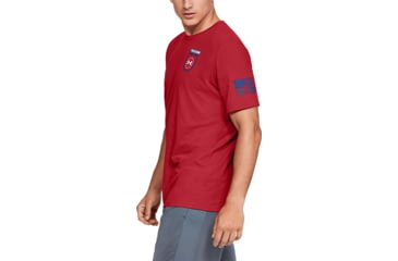 Image of Under Armour UA Freedom Sentinel T-Shirt - Mens, Red, Small, 1352152601SM