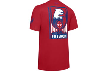 Image of Under Armour UA Freedom Sentinel T-Shirt - Mens, Red, Small, 1352152601SM