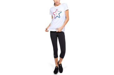Image of Under Armour UA Freedom Star T-Shirt - Womens, White, Small, 1327572100SM