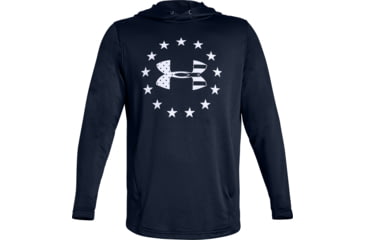 Image of Under Armour UA Freedom Tech Terry Hoodie - Mens, Academy/Steel, 3X-Large, 13231054093XL