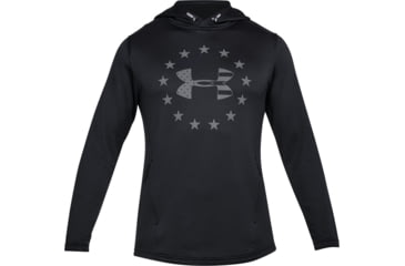 Image of Under Armour UA Freedom Tech Terry Hoodie - Mens, Black, Medium, 1323105001MD