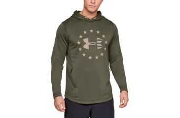 Image of Under Armour UA Freedom Tech Terry Hoodie - Mens, Marine OD Green, 3X-Large, 13231053903XL