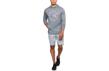 Image of Under Armour UA Freedom Tech Terry Hoodie - Mens, Steel, X-Large, 1323105035XL