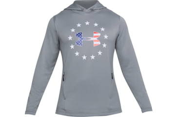 Image of Under Armour UA Freedom Tech Terry Hoodie - Mens, Steel, X-Large, 1323105035XL